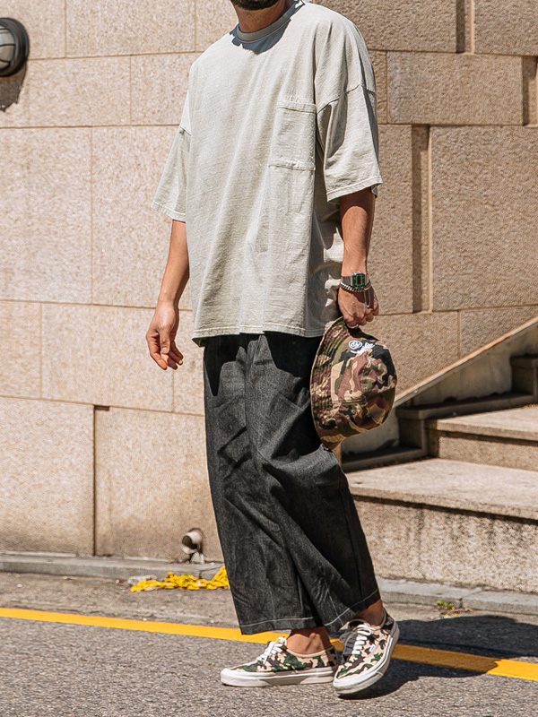 (L-5XL)<BR>더스턴 Balloon Banding non-wash denim pants <br><font color="#098a09"><B>Select length (Basic,Long+10cm)</B></font>