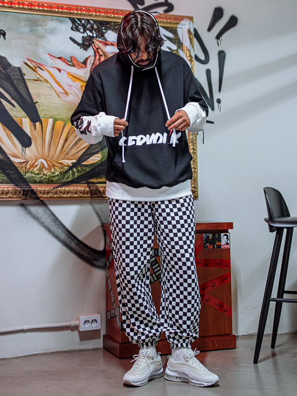 (XL-4XL)<br>레트버 color combination Hoodie