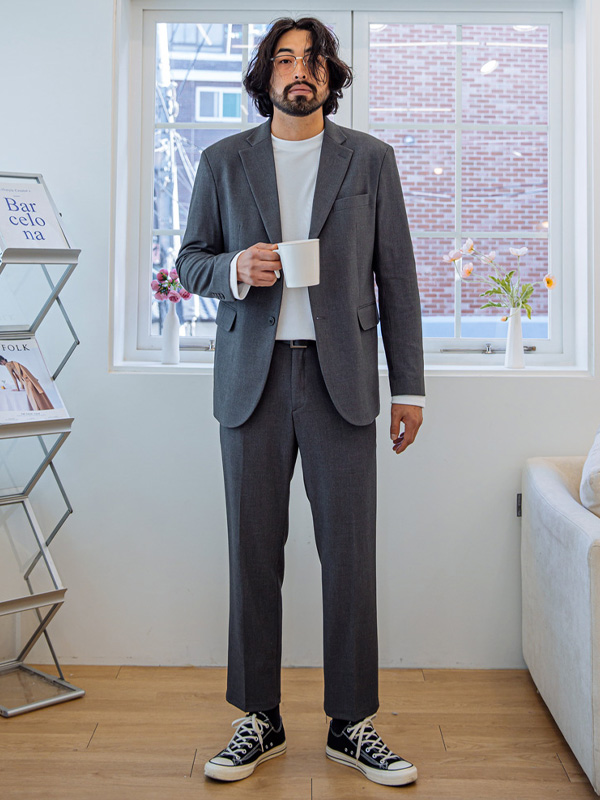 (M-6XL)<BR>나이브스 Back banding Slacks <br><font color="#098a09"><B>Select length (Basic,Long+10cm)</B></font>