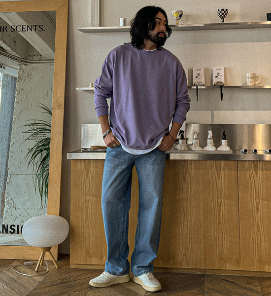 (L-6XL)<br>린멋  a long-sleeved t-shirt