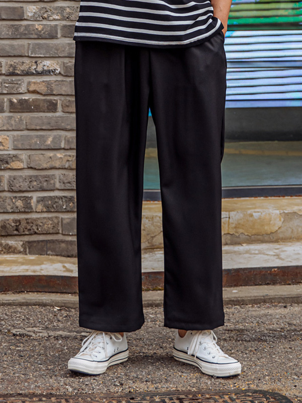 (L-5XL)<BR>카루소 Wide banding pants <br><font color="#098a09"><B>Select length (Basic,Long+10cm)</B></font>