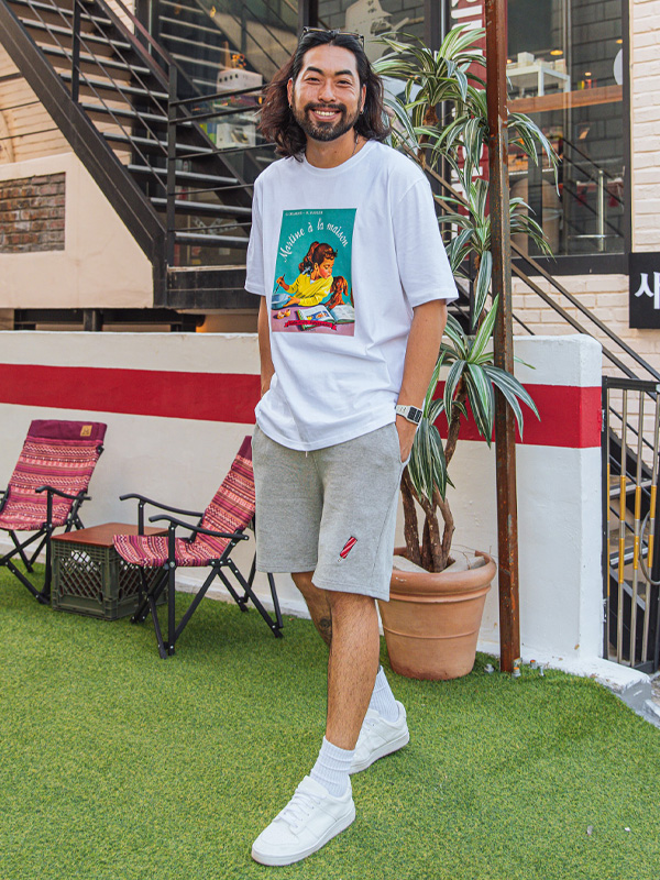 (L-6XL)<BR>러브라뷰 Ice cream Banding Shorts