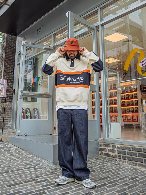 (3XL-6XL)<br>셀레브 collar sweatshirt