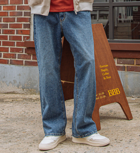 (S-5XL)<BR>위드너스 denim pants 3302<br><font color="#098a09"><B>Select length (Basic,Long+8cm)</B></font>