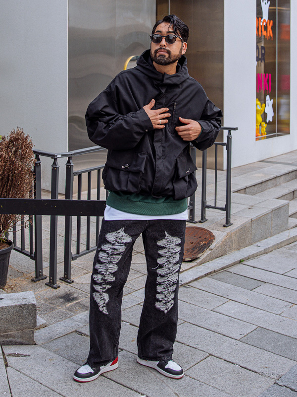 (XL~6XL)<BR>꼬즈 Hood Jumper
