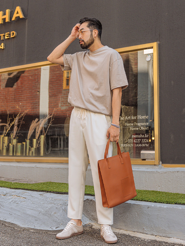 (S-2XL)<BR>얼라인 Banding Slacks