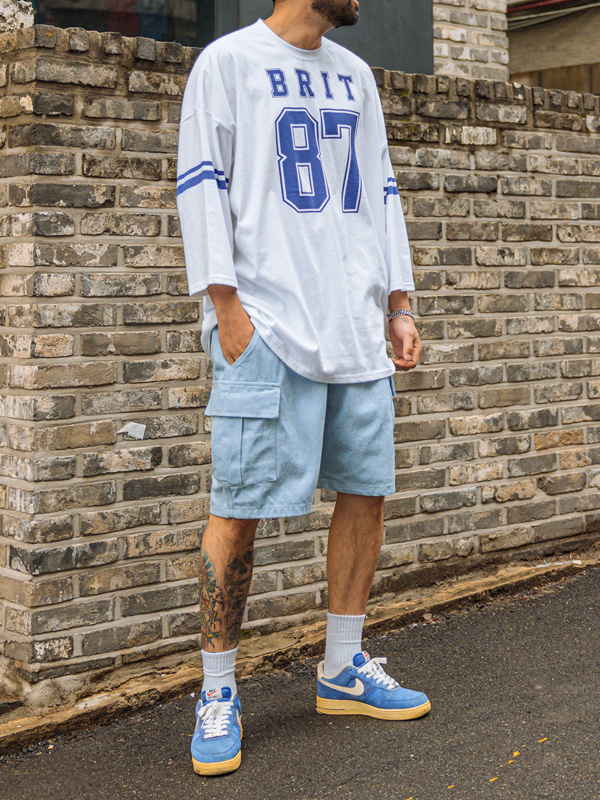 <br><font color="#fd0303">[365SALE]</font><br><font color="#2046a7">★교환/반품불가★</font><BR>살딘 Denim Cargo Banding Shorts