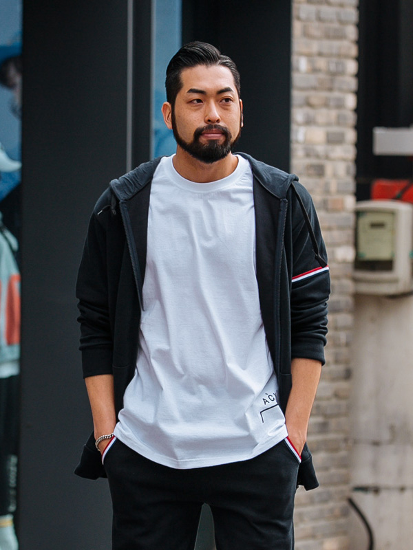 (2XL-3XL)<BR>잡아준다면 Hoodies zip up+어려보여 3줄슬림밴딩팬츠