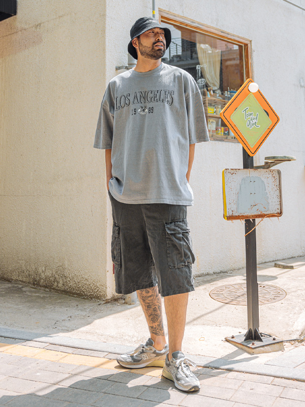 (L-5XL)<BR>클리치 Cargo Banding Shorts