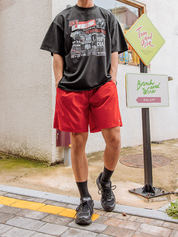 (M-6XL)<BR>카로라 Banding Shorts<br><font color="#072c81"><B>[ W.DNA ]</B></font>