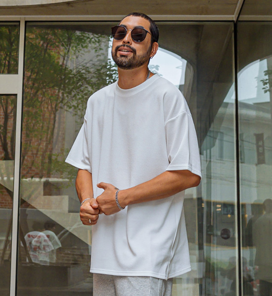 (XL-6XL)<br>사드스카 Linklefree  Short T shirts<br><font color="#fb5ec9"><B>[1+1]</B></font>