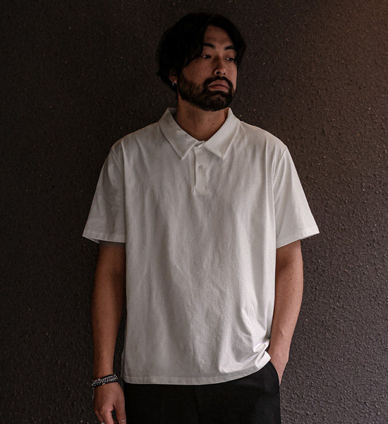 (M-6XL)<br>아키사그 short-sleeved collar T-shirt <br><font color="#072c81"><B>[ W.DNA ]</B></font><br><font color="#098a09"><B>Select length (Basic,Long+6cm)</B></font>