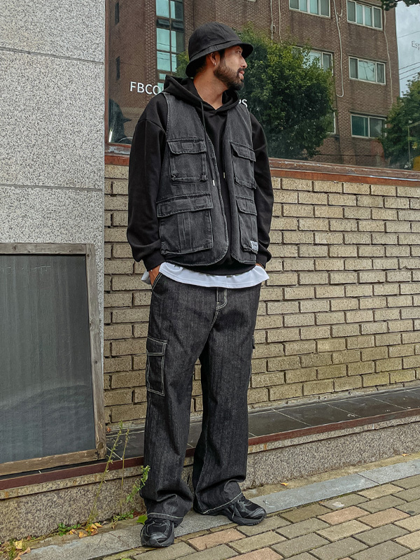 <BR>로베너 denim vest 618
