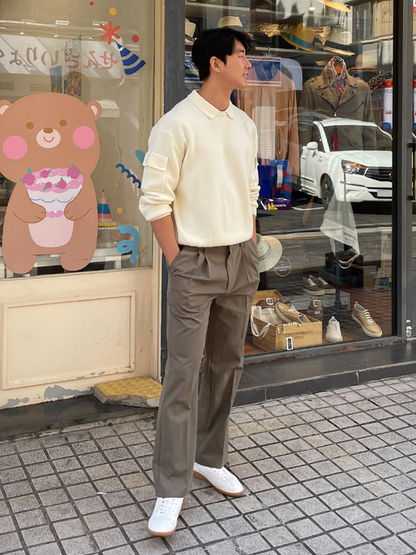 (L-5XL)<br>부타츠 Knit(Kara/Round)