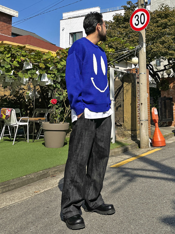 (XL-5XL)<br>애노카 스마일 Knit