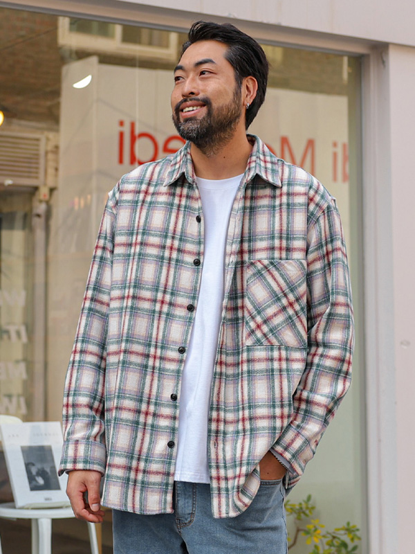 (XL-5XL)<br>햄스포크 checkered shirt