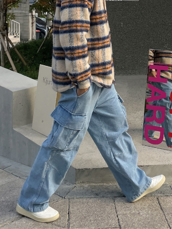 (XL-6XL)<BR>시로카 Denim banding pants