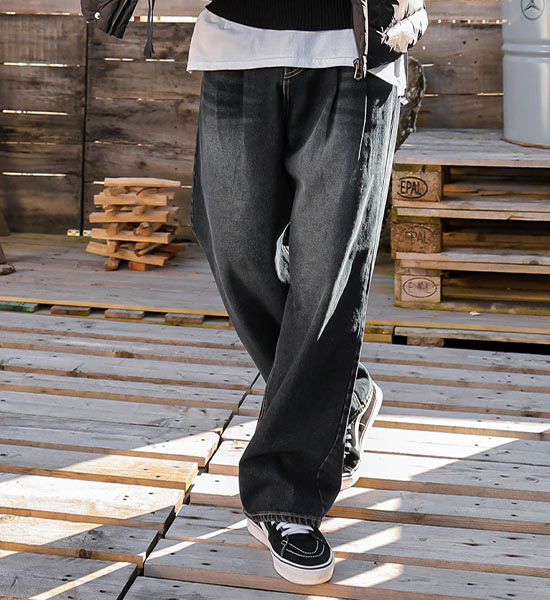 (XL-5XL)<BR>시피오 Semi-wide fit denim pants 9311