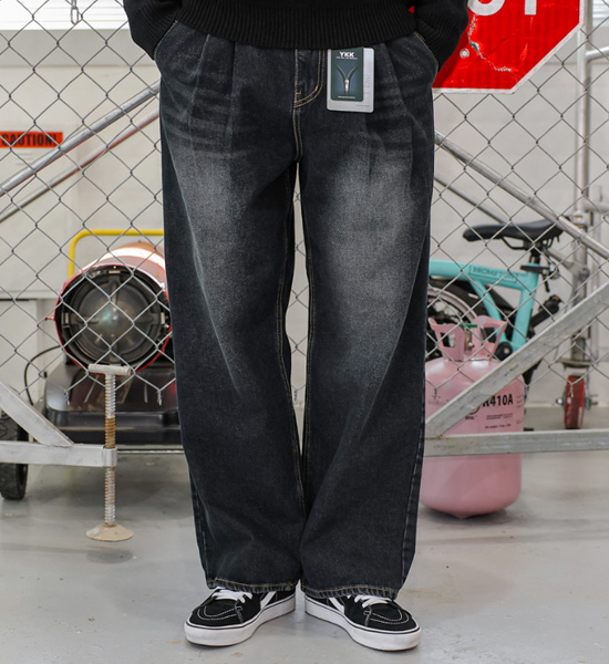 (XL-5XL)<BR>시피오 Semi-wide fit denim pants 9311
