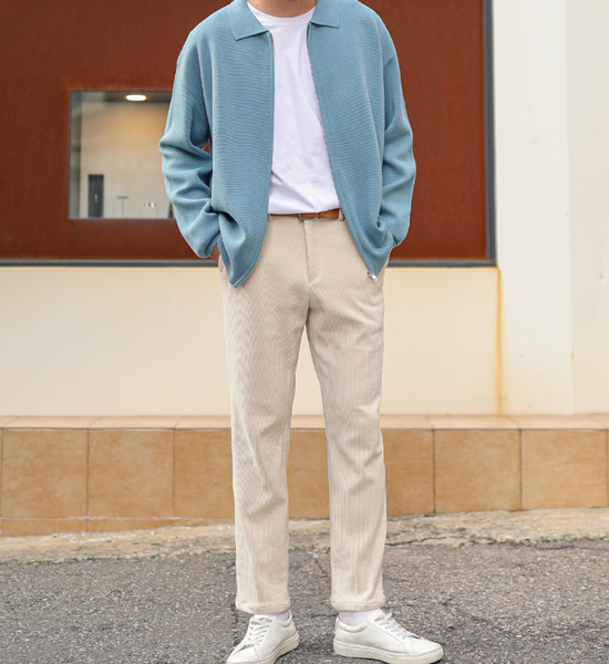 (XL~6XL)<BR>차우칸 knit cardigan