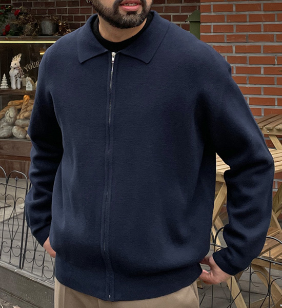 (XL~6XL)<BR>차우칸 knit cardigan