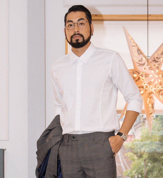 (M-6XL)<br>사랑받는 Slim Fit Span Shirt <br><font color="#098a09"><B>Select length (Basic,Long+8cm)</B></font>