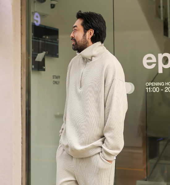 (XL-6XL)<br>우사라크 half zip-up man-to-man T <br><font color="#098a09"><B>Select length (Basic,Long+6cm)</B></font><BR><B><FONT COLOR="#ff4800">[Additional discount]</FONT></B>