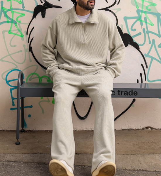 (XL-6XL)<br>우사라크 half zip-up man-to-man T <br><font color="#098a09"><B>Select length (Basic,Long+6cm)</B></font><BR><B><FONT COLOR="#ff4800">[Additional discount]</FONT></B>