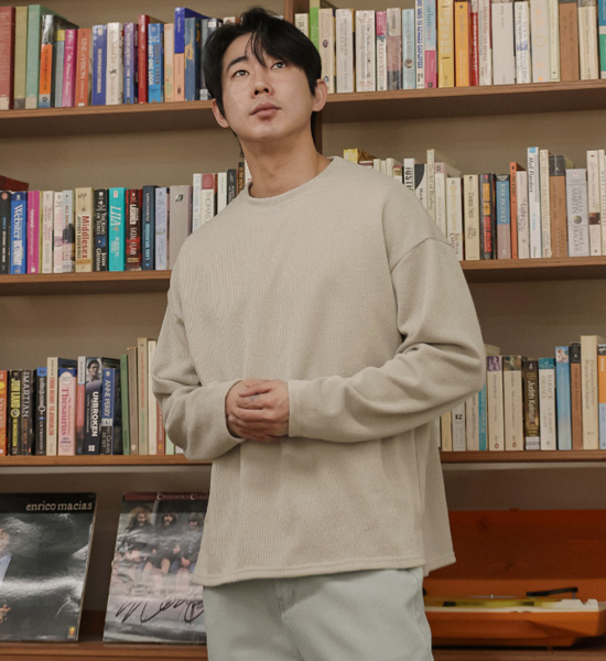 (XL-6XL)<br>엠브로스 ribbed knitwear<br><font color="#fb5ec9"><B>[1+1]</B></font>