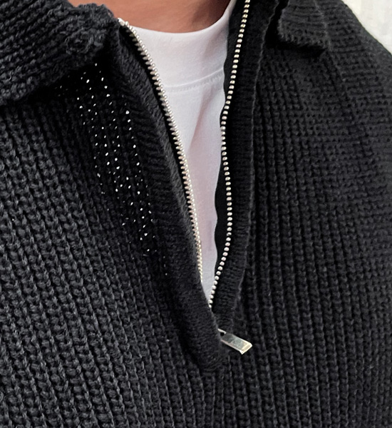 (XL-6XL)<br>이스턴 half zip-up 카라니트