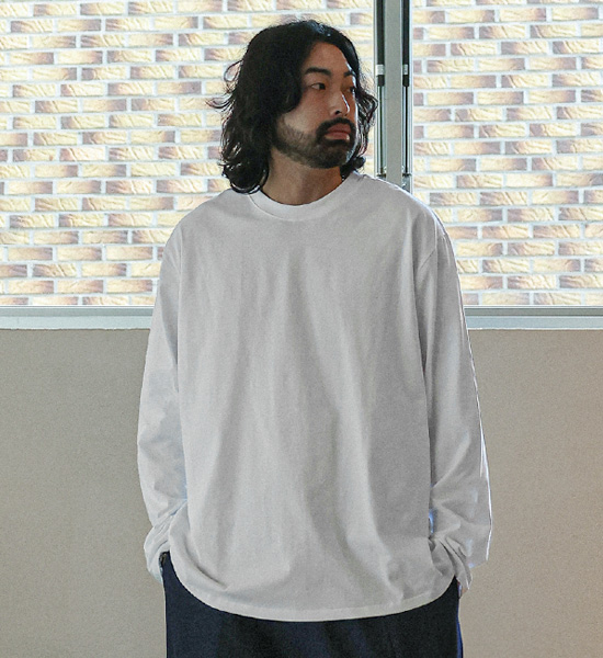 (M-5XL)<br>평화로운 R넥 a long-sleeved t-shirt <br><font color="#098a09"><B>*Select length (Basic,Long+6cm)</B></font>