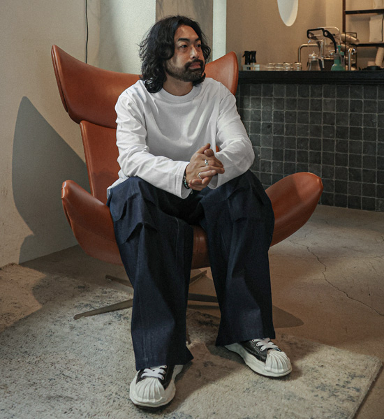 (M-5XL)<br>평화로운 R넥 a long-sleeved t-shirt <br><font color="#098a09"><B>*Select length (Basic,Long+6cm)</B></font>