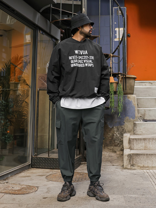 (M-5XL)<BR>럼비 사방스판 cargo-banding jogger pants 010-1