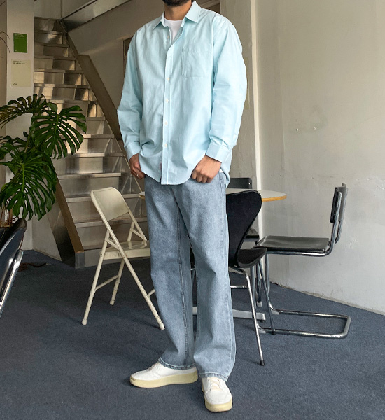 (XL-6XL)<br>타르노프 oxford patternless shirt<BR><B><FONT COLOR="#ff4800">[Additional discount]</FONT></B>