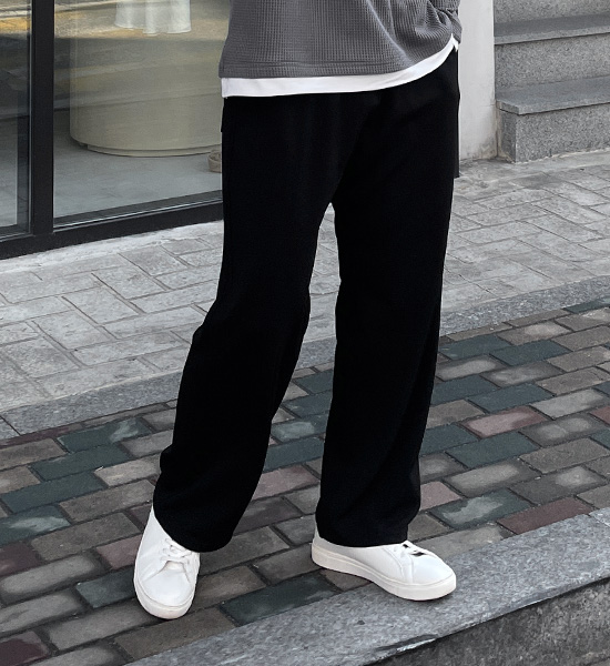 (XL-6XL)<BR>몽크스 Semi-wide fit banding pants<br><font color="#fb5ec9"><B>[1+1]</B></font>