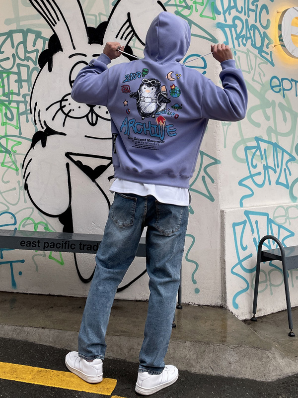 (2XL-5XL)<BR>펭퀸 Hoodie