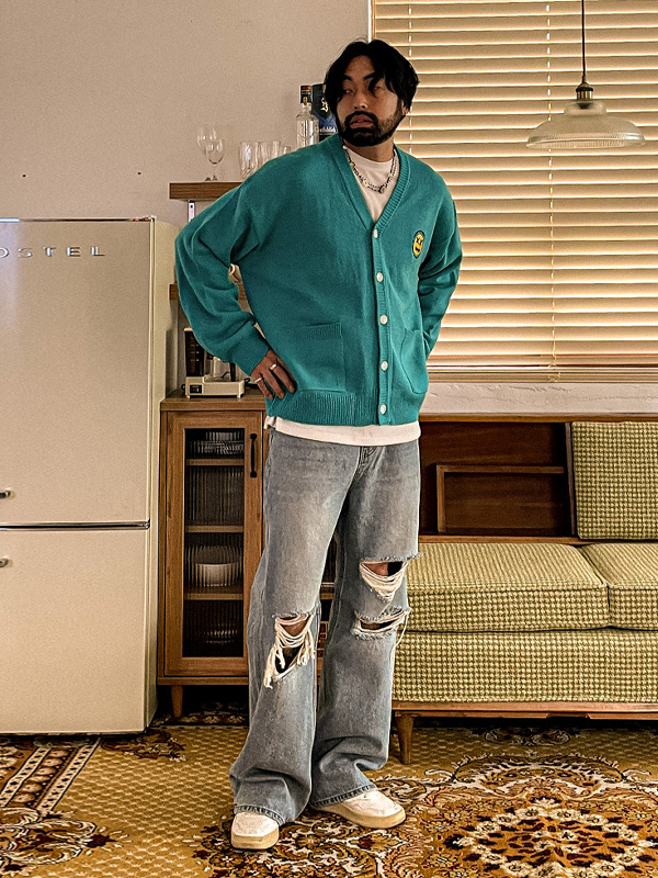 (XL-6XL)<BR>멍크 Cardigan