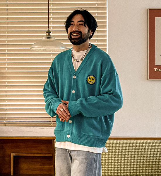 (XL-6XL)<BR>멍크 Cardigan