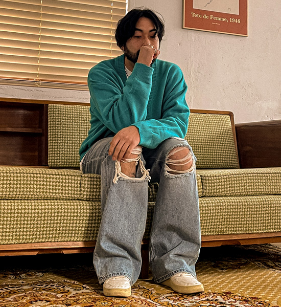 (XL-6XL)<BR>멍크 Cardigan