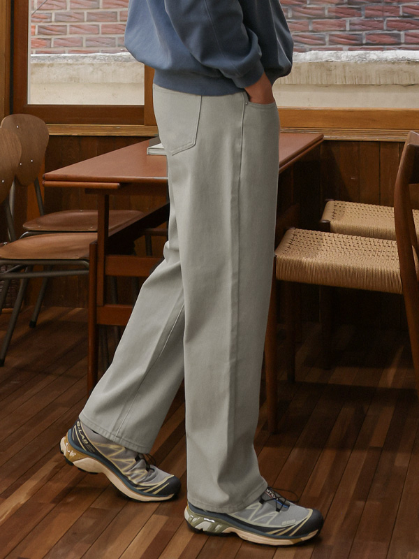 (L-5XL)<BR>킴브로 standard fit Back banding cotton pants <BR><B><font color="#098a09"><B>Select length (Basic,Long+8cm)</B></font><br><FONT COLOR="#ff4800">[Additional discount]</FONT></B>