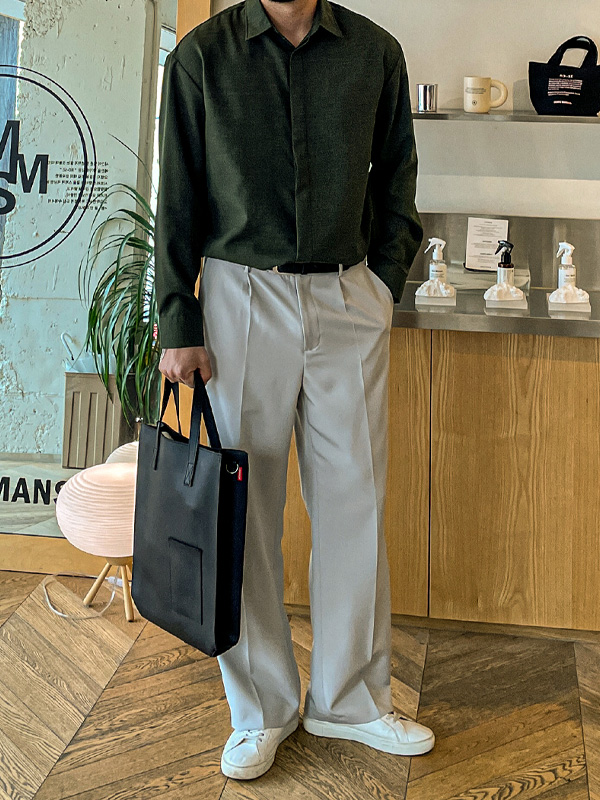 (28-40)<br>틸바 Semi-wide fit Slacks<br><font color="#fb5ec9"><B>[1+1]</B></font>