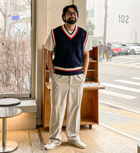 (28-40)<br>틸바 Semi-wide fit Slacks<br><font color="#fb5ec9"><B>[1+1]</B></font>