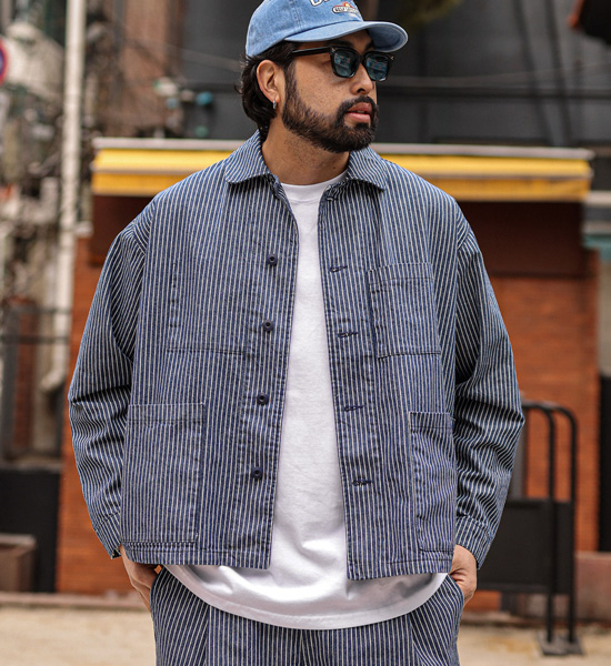 (L-5XL)<BR>골리츠 denim jacket