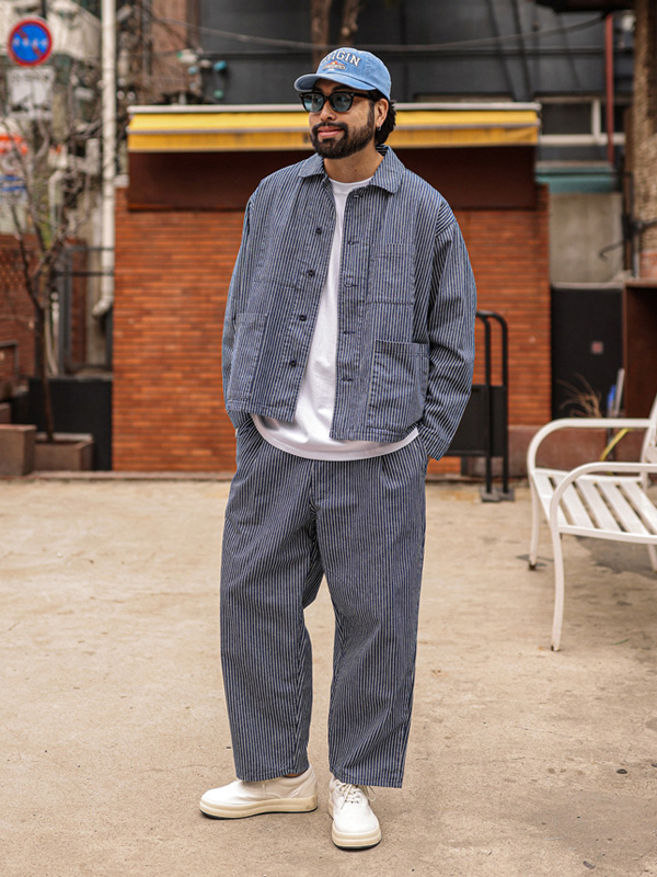 (L-5XL)<BR>니아타 Semi-wide fit denim banding pants <br><font color="#098a09"><B>Select length (Basic,Long+10cm)</B></font>