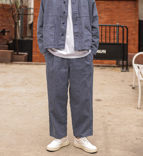 (L-5XL)<BR>니아타 Semi-wide fit denim banding pants <br><font color="#098a09"><B>Select length (Basic,Long+10cm)</B></font>