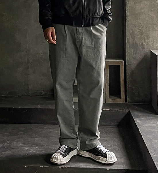 (M-5XL)<BR>하칼 Slim Fit Back banding cotton pants<br><font color="#224f20"><B>*Select length (Basic,Long+10cm)</B></font>