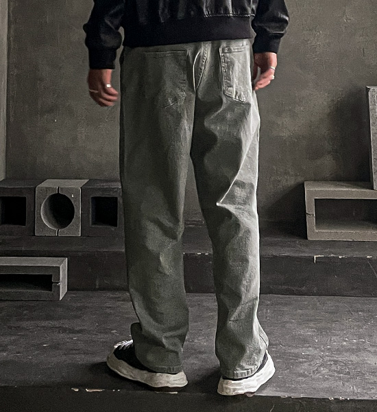 (M-5XL)<BR>하칼 Slim Fit Back banding cotton pants<br><font color="#224f20"><B>*Select length (Basic,Long+10cm)</B></font>