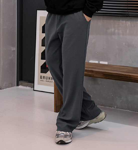 (XL-6XL)<BR>몽크스 Semi-wide fit banding pants<br><font color="#fb5ec9"><B>[1+1]</B></font>