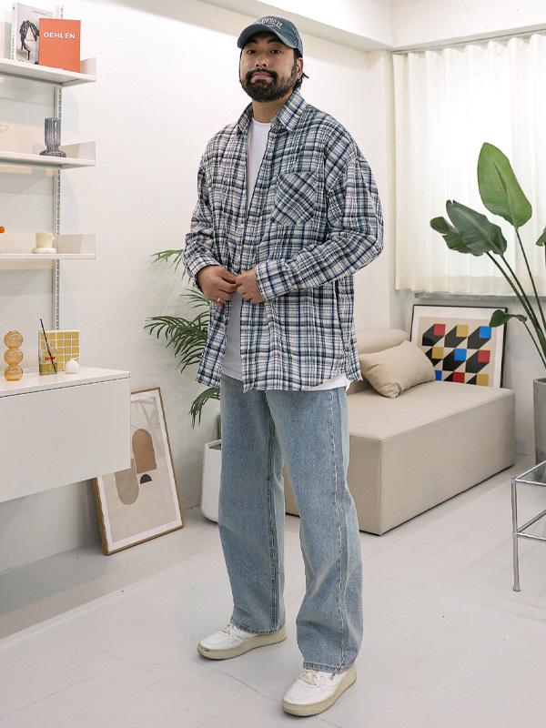 (S-4XL)<br>토낫 standard fit denim pants 502