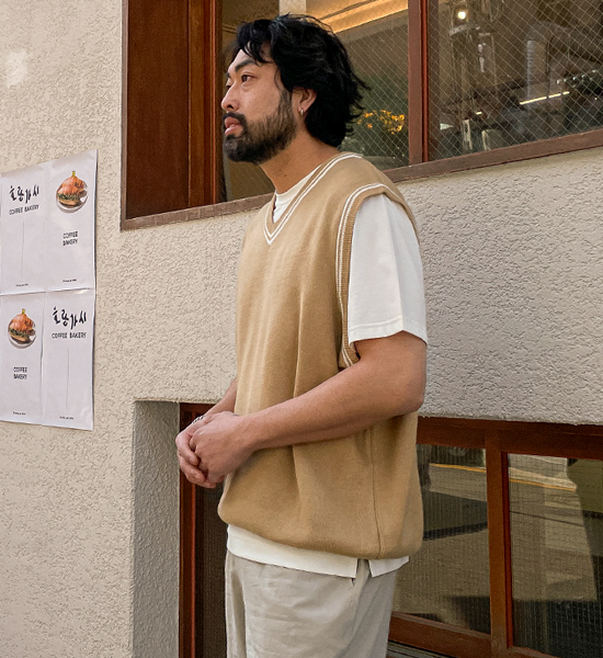 (L-6XL)<BR>오일러 Knit Vest